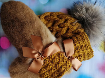 Komplekts brūni dzeltens