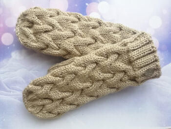 Dūraiņi ar pīnēm brūngani/krēmīgi