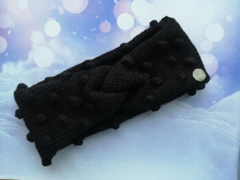 Ausainīte melna ar bumbuļiem